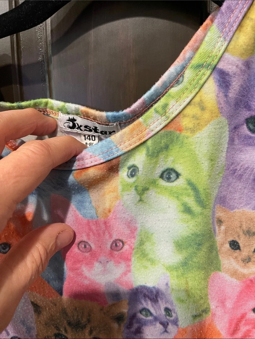 Carter's Girls' Multi-Color Kitten Print & Aqua Flamingo Nightgowns